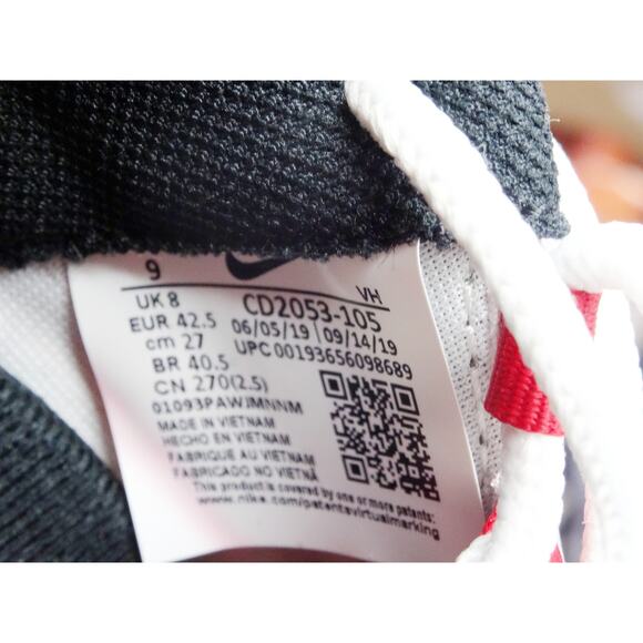 Nike Air Max Triax White/University Red-Black Men 9 Women 10.5 New in Box - Picture 9 of 11